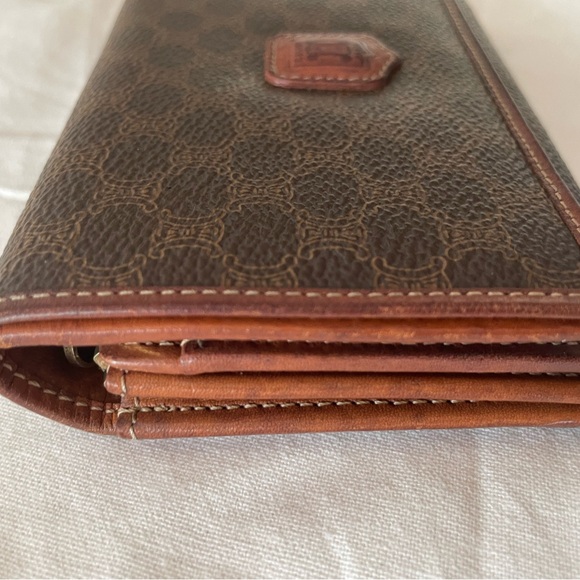 Celine Brown Logo Print Wallet Bag - Picture 2 of 7